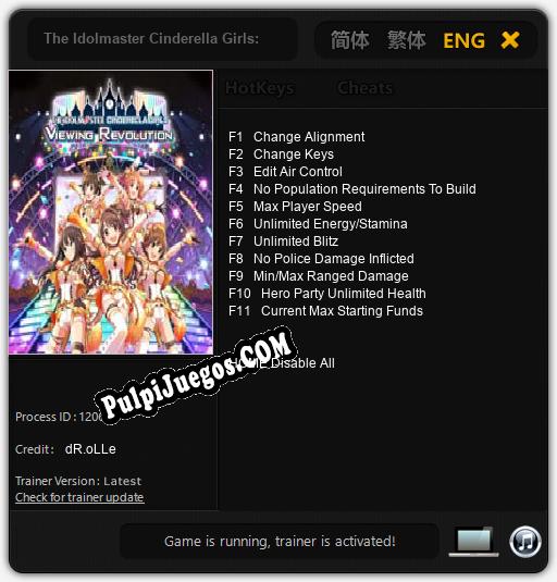 Entrenador liberado a The Idolmaster Cinderella Girls: Viewing Revolution [v1.0.6]