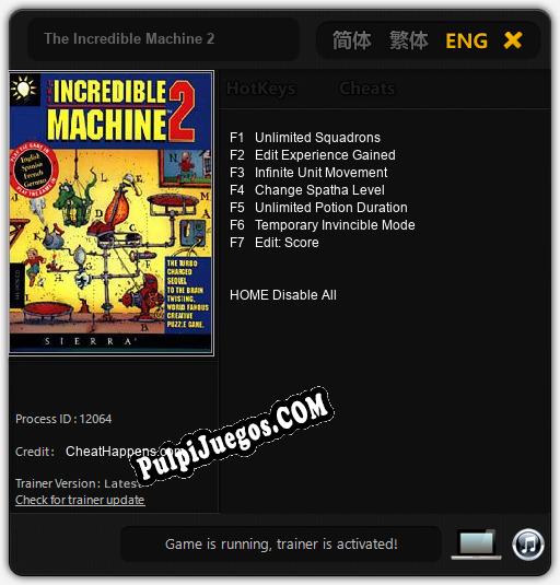 The Incredible Machine 2: Trainer +7 [v1.8]