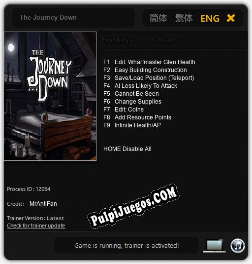 The Journey Down: Cheats, Trainer +9 [MrAntiFan]