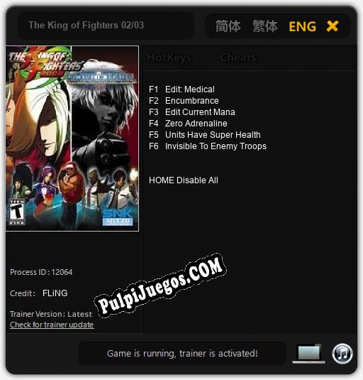 Entrenador liberado a The King of Fighters 02/03 [v1.0.5]