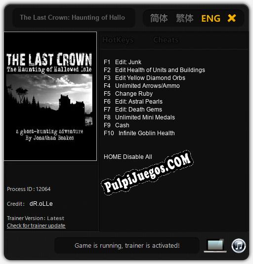 The Last Crown: Haunting of Hallowed Isle: Trainer +10 [v1.2]