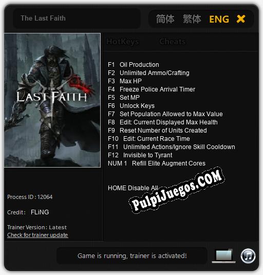 The Last Faith: Trainer +13 [v1.2]