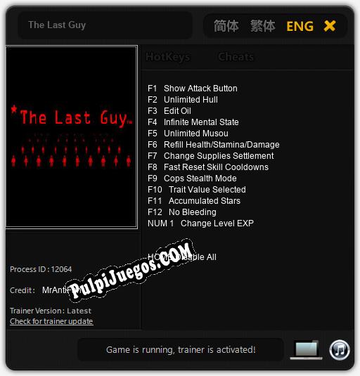 The Last Guy: Cheats, Trainer +13 [MrAntiFan]