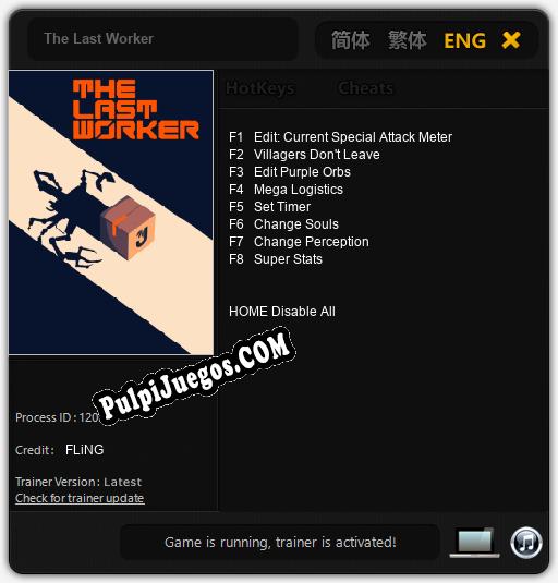 The Last Worker: Cheats, Trainer +8 [FLiNG]