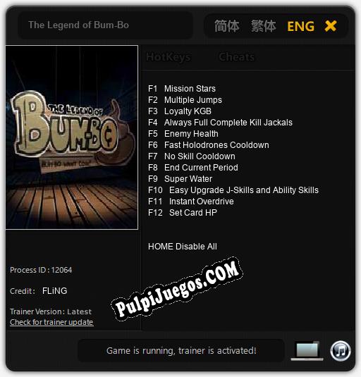 The Legend of Bum-Bo: Treinador (V1.0.78)