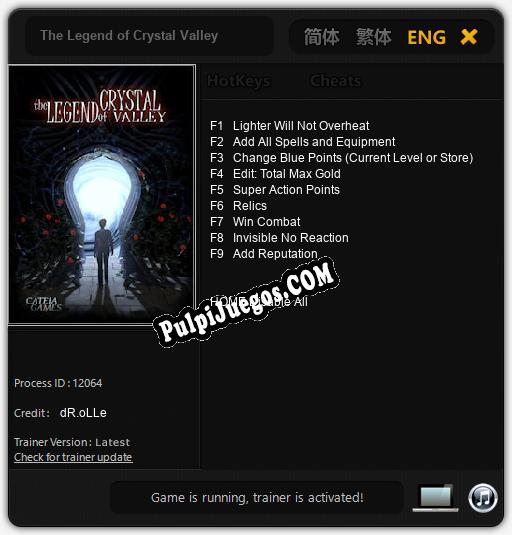 The Legend of Crystal Valley: Treinador (V1.0.42)