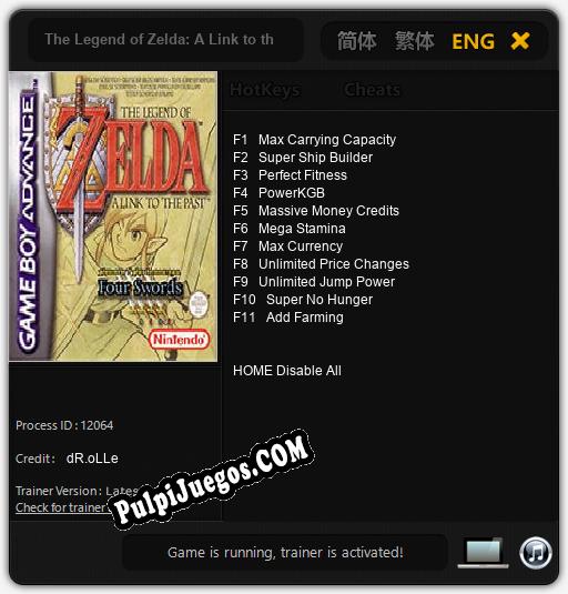 Entrenador liberado a The Legend of Zelda: A Link to the Past [v1.0.9]