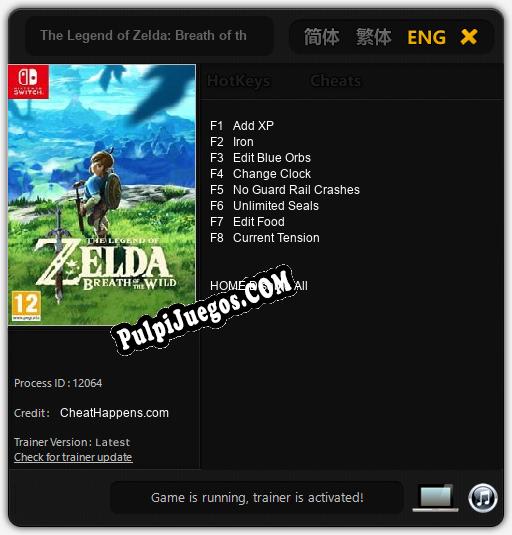 The Legend of Zelda: Breath of the Wild: Cheats, Trainer +8 [CheatHappens.com]