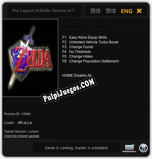 The Legend of Zelda: Ocarina of Time: Trainer +6 [v1.3]