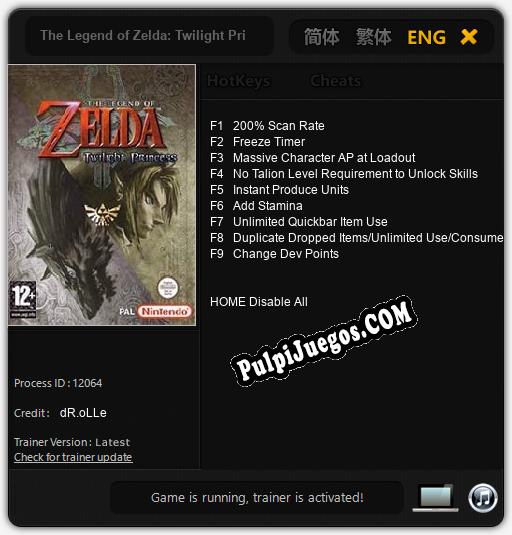 The Legend of Zelda: Twilight Princess: Cheats, Trainer +9 [dR.oLLe]