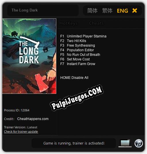 The Long Dark: Trainer +7 [v1.1]