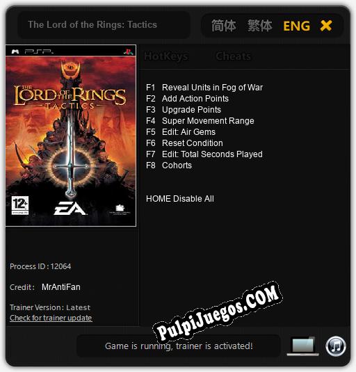 Entrenador liberado a The Lord of the Rings: Tactics [v1.0.3]