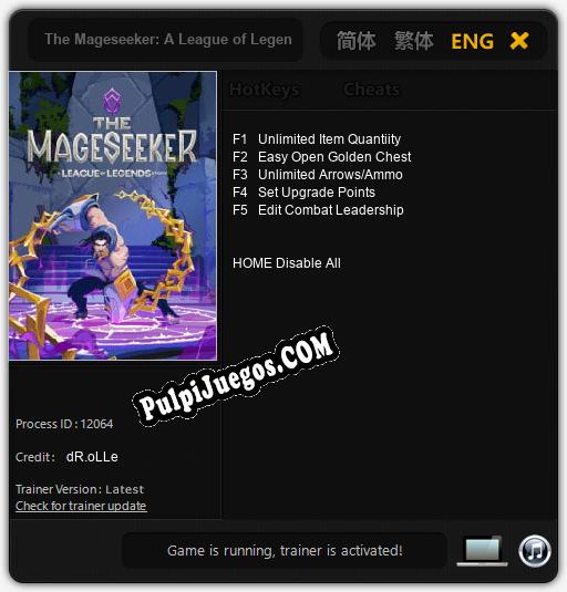 The Mageseeker: A League of Legends Story: Trainer +5 [v1.8]