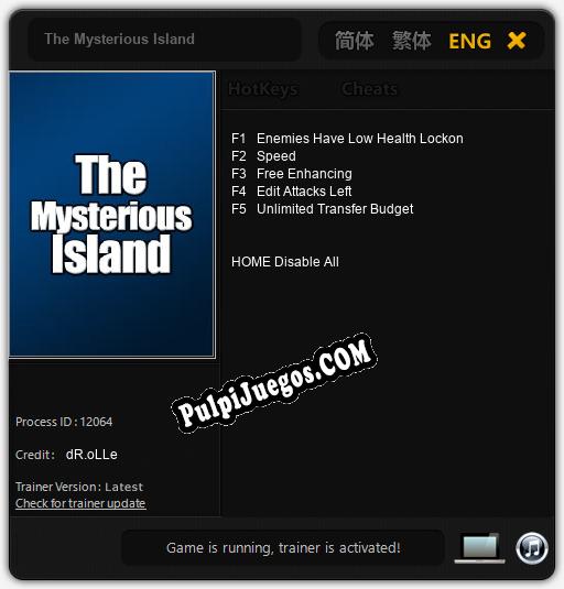 The Mysterious Island: Trainer +5 [v1.4]