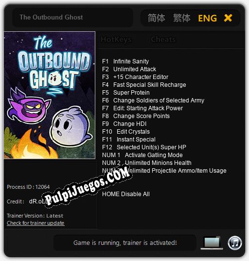 The Outbound Ghost: Cheats, Trainer +15 [dR.oLLe]