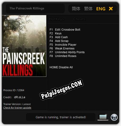 Entrenador liberado a The Painscreek Killings [v1.0.6]