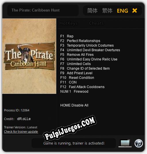 The Pirate: Caribbean Hunt: Cheats, Trainer +13 [dR.oLLe]