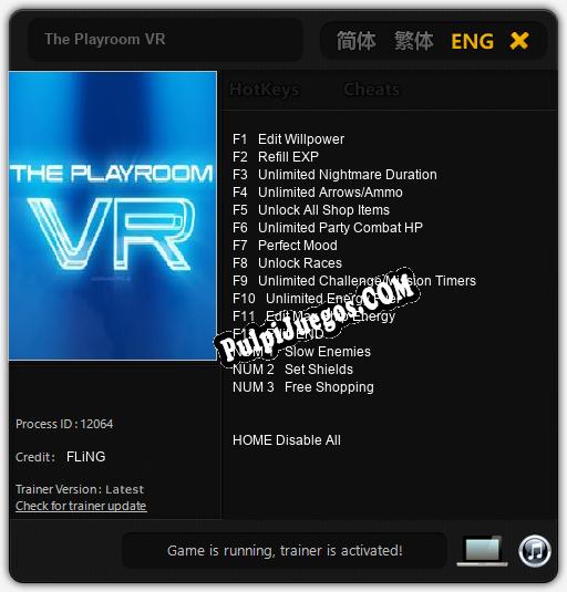 The Playroom VR: Treinador (V1.0.19)