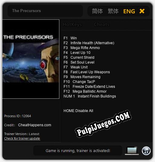 The Precursors: Trainer +13 [v1.5]