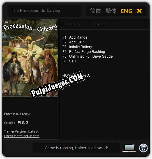 The Procession to Calvary: Cheats, Trainer +6 [FLiNG]