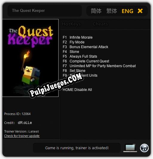 The Quest Keeper: Cheats, Trainer +9 [dR.oLLe]