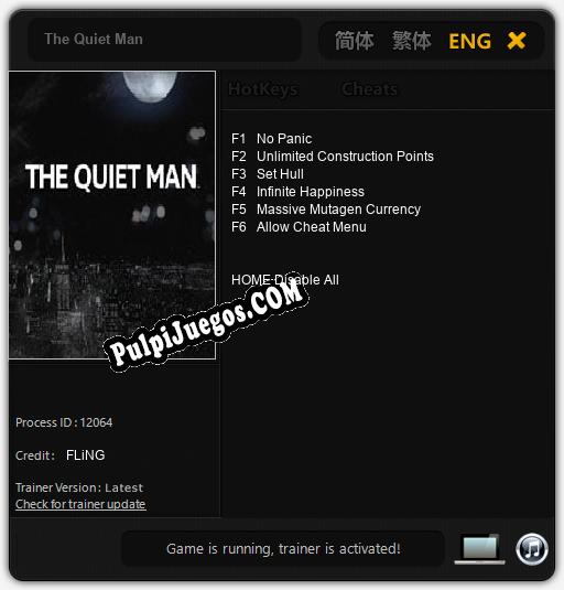 Entrenador liberado a The Quiet Man [v1.0.9]