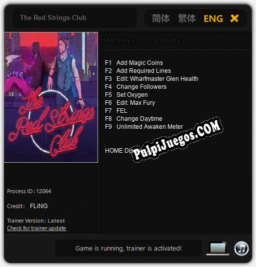 Entrenador liberado a The Red Strings Club [v1.0.2]