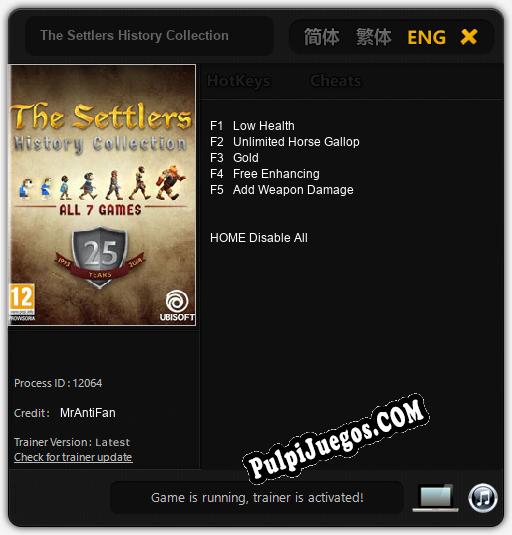 The Settlers History Collection: Treinador (V1.0.2)