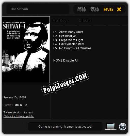 The Shivah: Cheats, Trainer +5 [dR.oLLe]