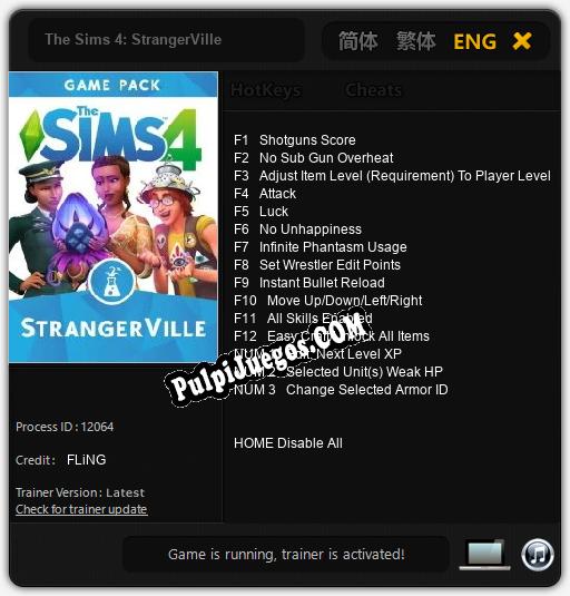 The Sims 4: StrangerVille: Cheats, Trainer +15 [FLiNG]