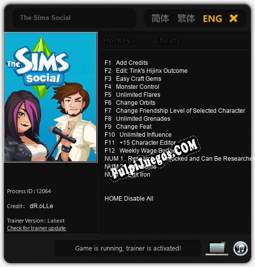 The Sims Social: Trainer +15 [v1.3]