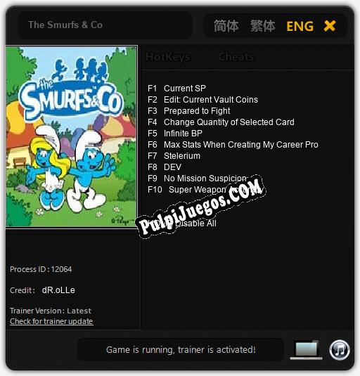 The Smurfs & Co: Trainer +10 [v1.5]