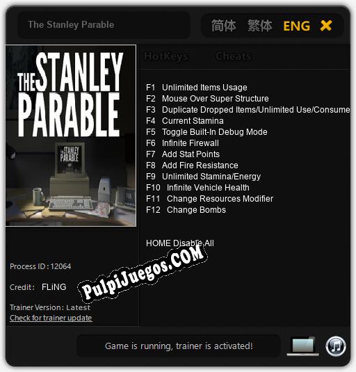 Entrenador liberado a The Stanley Parable [v1.0.5]