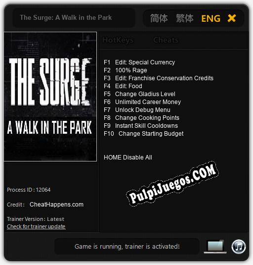 The Surge: A Walk in the Park: Treinador (V1.0.37)