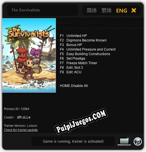 The Survivalists: Cheats, Trainer +9 [dR.oLLe]