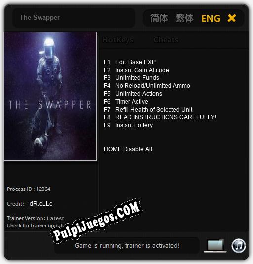 The Swapper: Cheats, Trainer +9 [dR.oLLe]