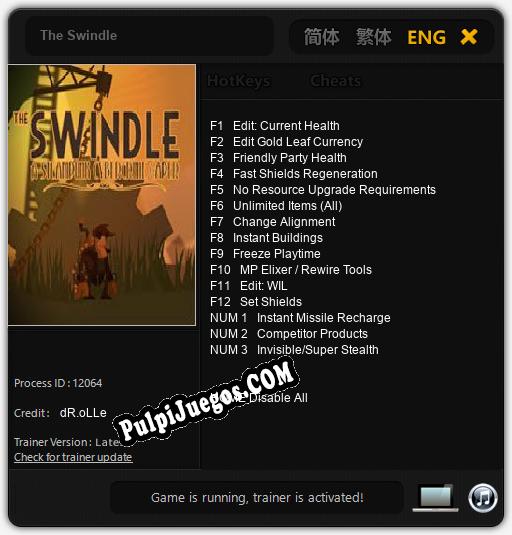 The Swindle: Treinador (V1.0.85)