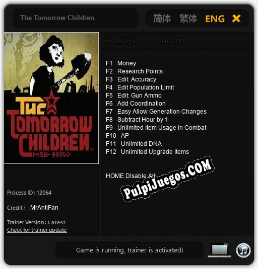 The Tomorrow Children: Treinador (V1.0.26)