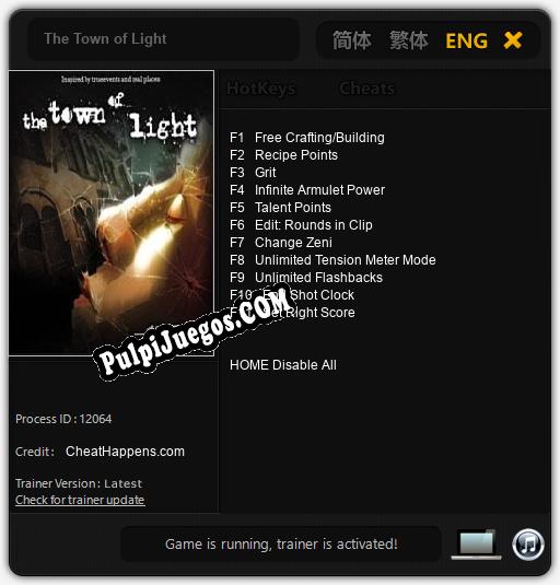 Entrenador liberado a The Town of Light [v1.0.1]