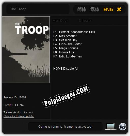 The Troop: Trainer +7 [v1.7]