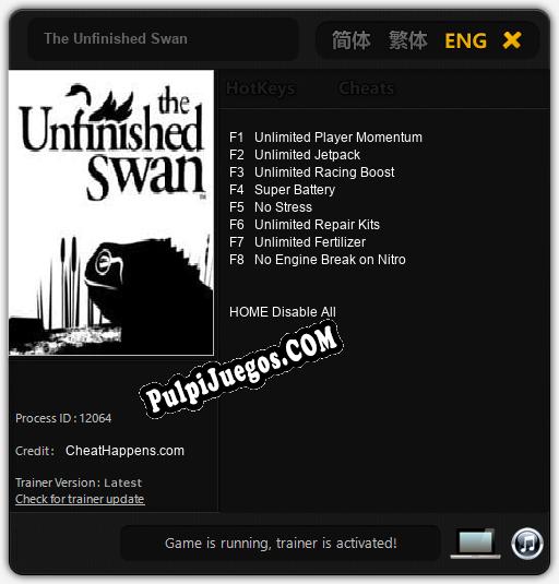 Entrenador liberado a The Unfinished Swan [v1.0.4]