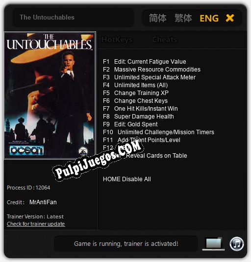 Entrenador liberado a The Untouchables [v1.0.6]