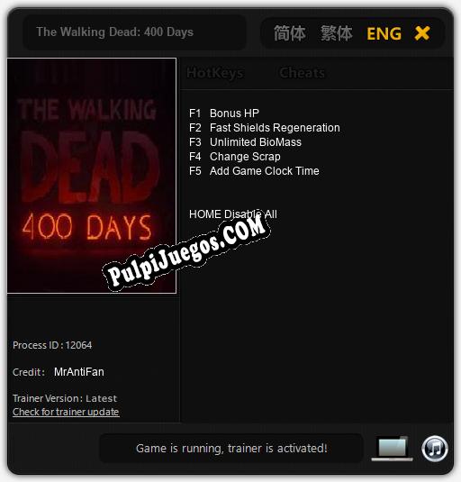 The Walking Dead: 400 Days: Cheats, Trainer +5 [MrAntiFan]