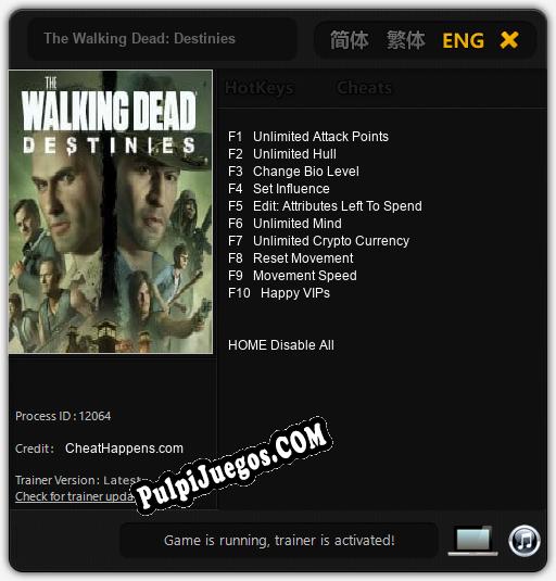 The Walking Dead: Destinies: Cheats, Trainer +10 [CheatHappens.com]