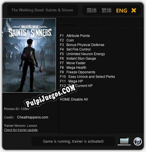 Entrenador liberado a The Walking Dead: Saints & Sinners [v1.0.4]