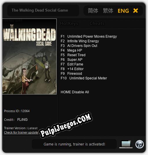 The Walking Dead Social Game: Trainer +10 [v1.4]