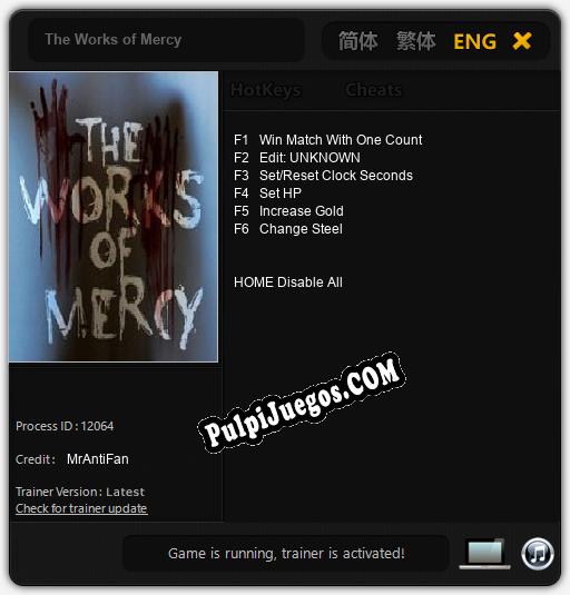 Entrenador liberado a The Works of Mercy [v1.0.8]