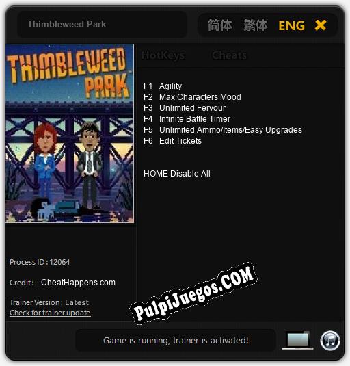 Thimbleweed Park: Treinador (V1.0.48)