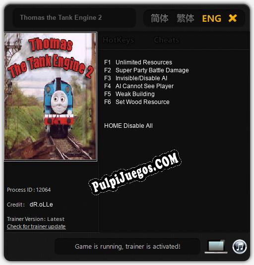 Thomas the Tank Engine 2: Treinador (V1.0.60)