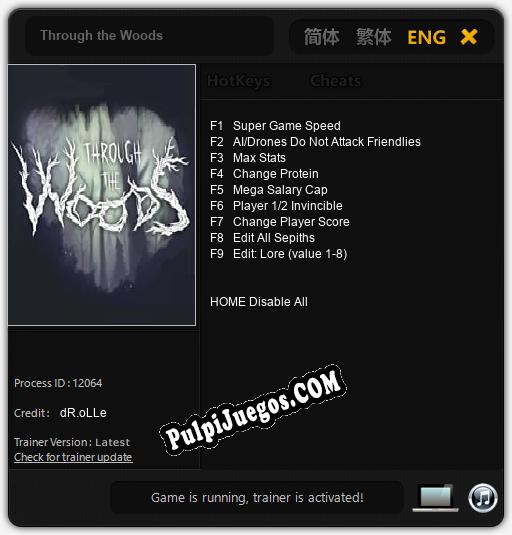 Through the Woods: Cheats, Trainer +9 [dR.oLLe]